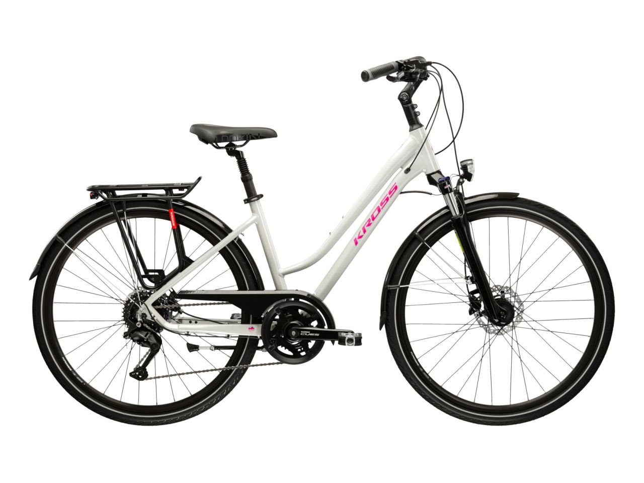 Bicicleta dama de trekking KROSS TRANS 5.0 Lady Gray 2025
