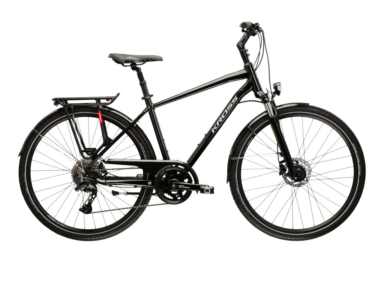 Bicicleta de trekking KROSS TRANS 7.0 Black 2025