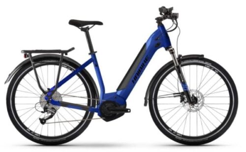 Bicicleta electrica de trekking Haibike Trekking 4 Low i500Wh Blue 2022